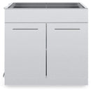 Broil King Stainless Steel 2 Door Cabinet 804200 IMAGE 1