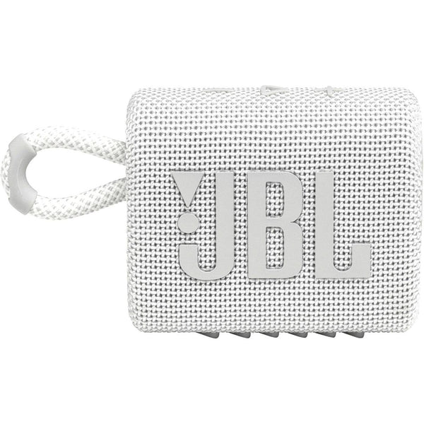 JBL Bluetooth Waterproof Portable Speaker JBLGO3WHTAM IMAGE 1