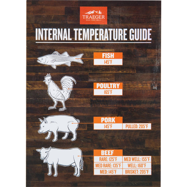 Traeger Internal Temperature Guide Magnet BAC462 IMAGE 1