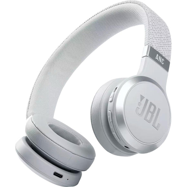 JBL Wireless On-Ear Headphones with Built-in Microphone JBLLIVE460NCWHTAM IMAGE 1