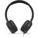  JBL On-Ear Headphones with Microphone JBLT500BLKAM IMAGE 2