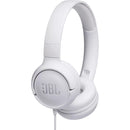  JBL On-Ear Headphones with Microphone JBLT500WHTAM IMAGE 1