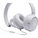  JBL On-Ear Headphones with Microphone JBLT500WHTAM IMAGE 5
