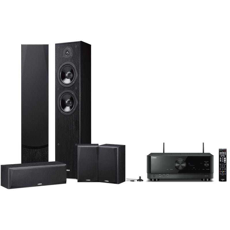 Yamaha Home Theater Package with MusicCast, RX-V4A + NS51Pack + NSSW050 YHTB4A IMAGE 1