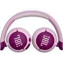  JBL Wireless On-Ear Kids Headphones with Microphone JBLJR320BTPURAM IMAGE 5