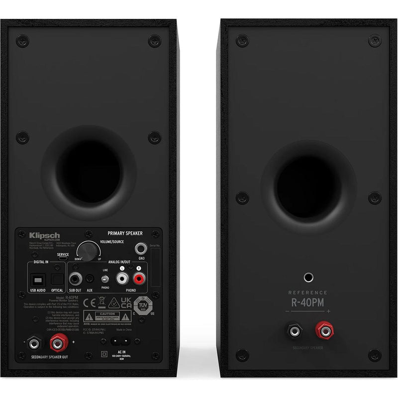 Klipsch 4-inch, 2-Way Powered Speakers R-40PM IMAGE 4