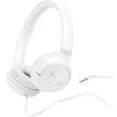  JBL Wired On-Ear Headphones with Microphone JBLT530WHTAM IMAGE 1