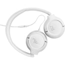  JBL Wired On-Ear Headphones with Microphone JBLT530WHTAM IMAGE 3