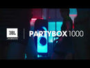 JBL Partybox 1000, 1100-Watt Jukebox with Built-in Bluetooth JBLPARTYBOX1000AM EXTERNAL_VIDEO 2